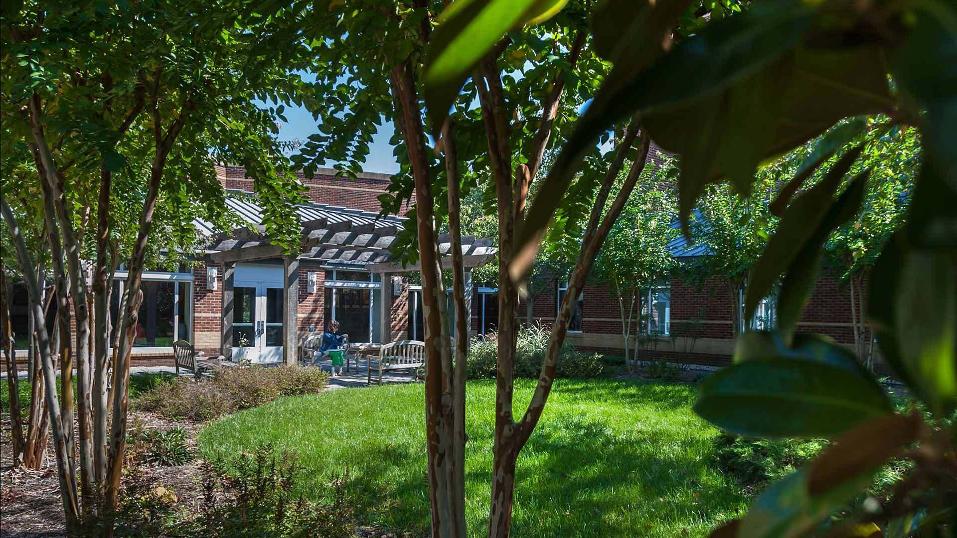 Clarice Performing Arts Center garden