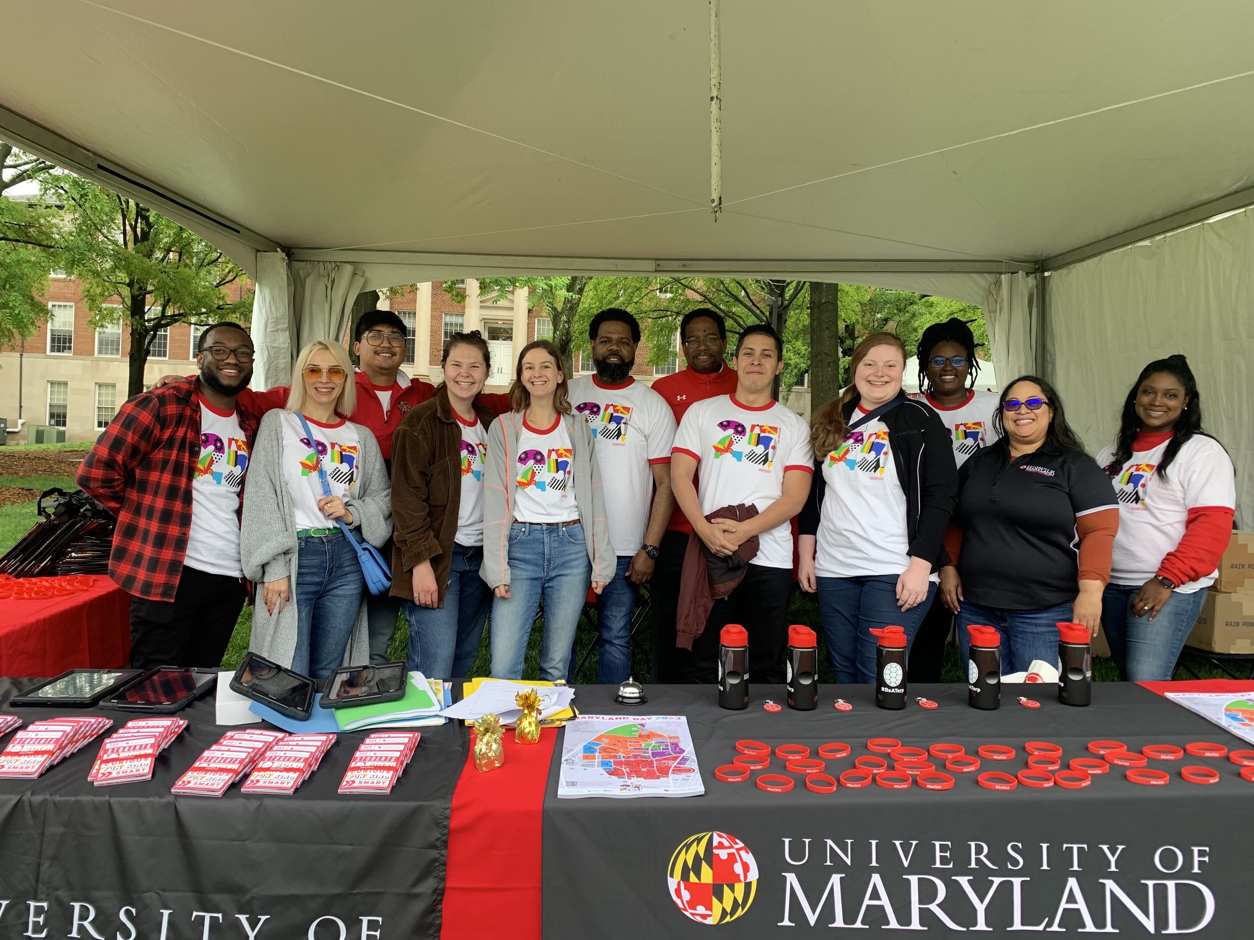 Enrollment Management tent at the 2023 Maryland Day